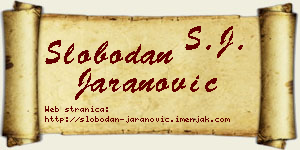 Slobodan Jaranović vizit kartica